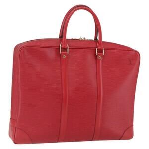 LOUIS VUITTON Epi Porte Documents Voyage Business Bag Red M54477 LV Auth 163817